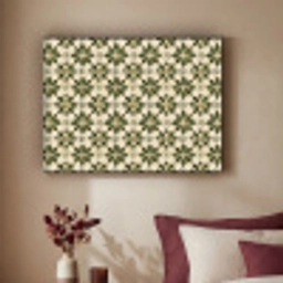 Tegel - Dessin - Groen Textielframe zwart klein 947 -sfeer1