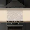 Bloemen - Blaadjes - Patroon keuken achterwand spatscherm klein 900 -sfeer1