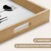 Hak - Wijn - Minimalistisch - Zwart Dienblad Rechthoek middel -USP_HandgreepNL