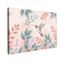 Kolibrie - Vliegen - Natuur - Illustratie - Kleurrijk canvas 2cm klein -z3d