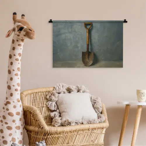 Schep - Gereedschap - Schilderij Wandkleed katoen klein -wsfeer5_kind