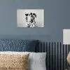 Zonnebril - Dalmatiër - Wijnglas - Tong poster papier klein -sfeer2