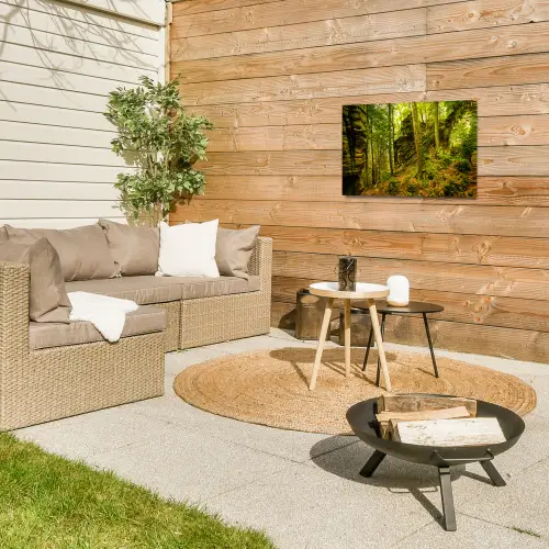 Bomen - Steen - Bos - Natuur - Planten Tuinposter op houten frame 2 cm dik klein -sfeer2