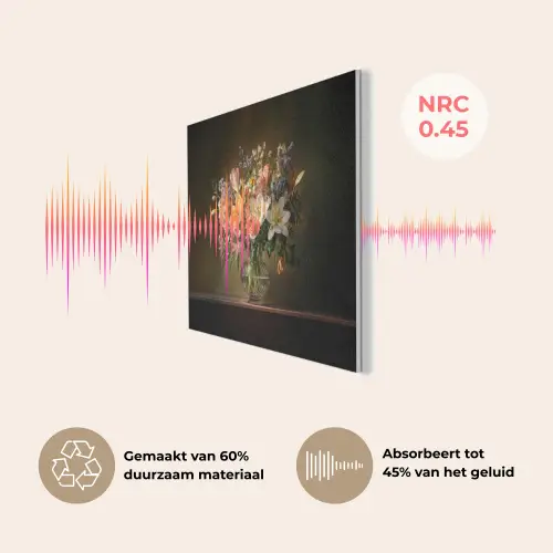 Glazen - Bloemen - Boeket - Kleuren PET vilt klein -USP_NL