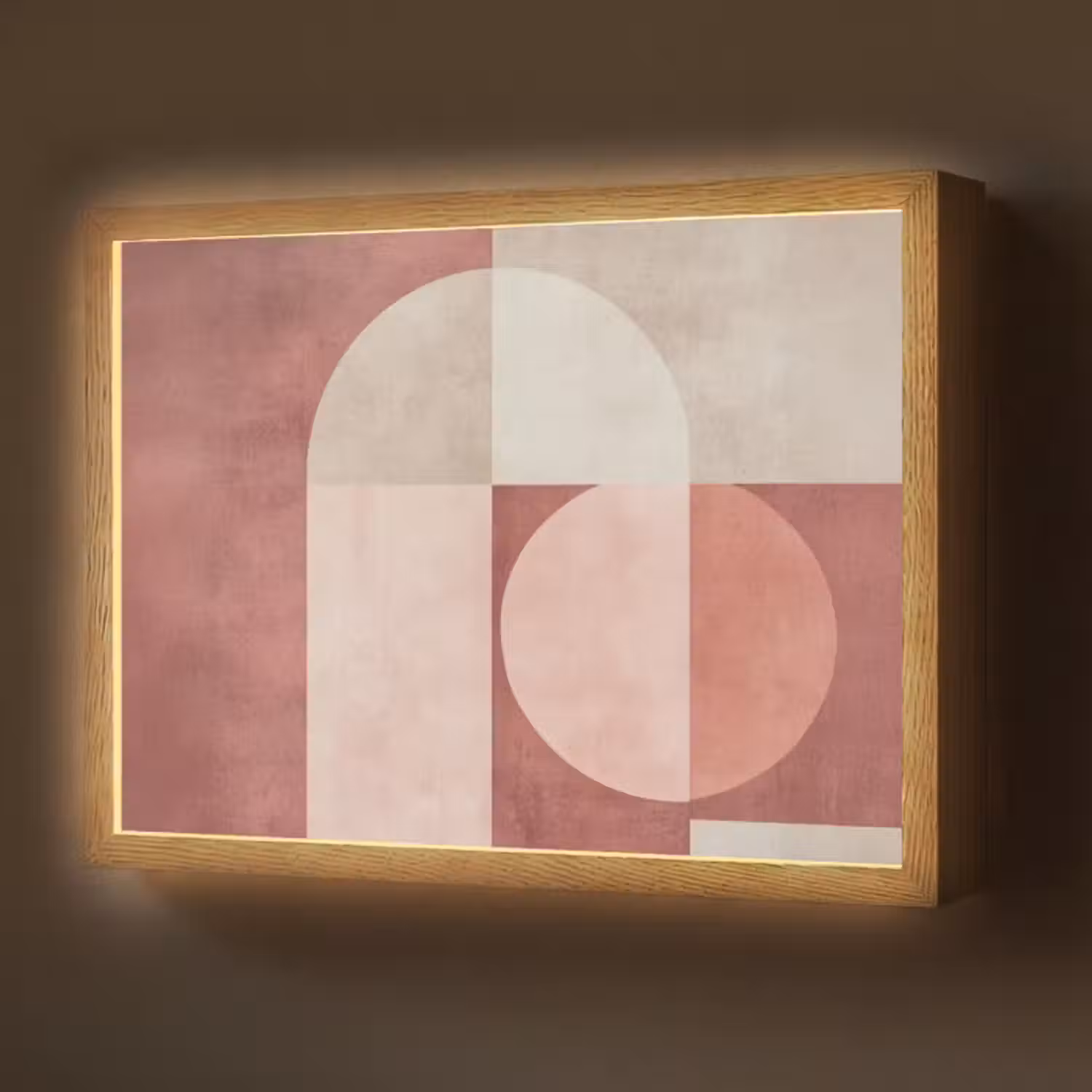 Lightbox - Wandlamp - Figuren - Abstract - Roze