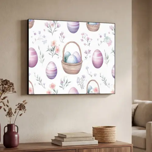 Bloemen - Paaseieren - Patroon Textielframe - compleet frame klein -sfeer3