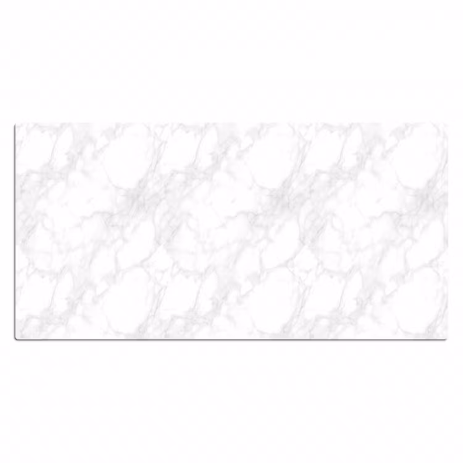 Schreibtischunterlage - Minimalistisch - Weiß - Graue Adern