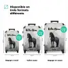 Statisch Portret van een Zwart Paard NBS - Handbagage koffer - Kinderen Unisex middel zzzzzzVergelijking_3FR