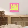 Bonjour - Roze - Fel groen aluminium wit klein -sfeer3