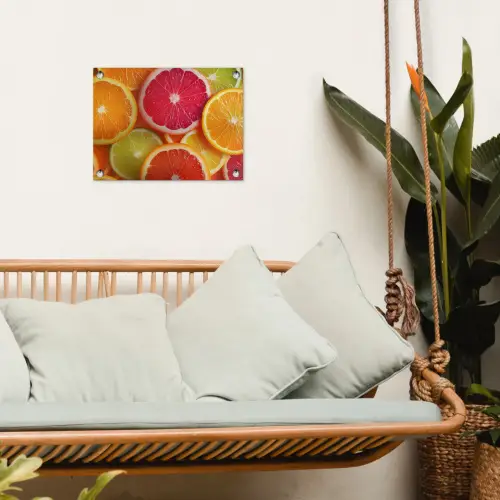 Fruit - Kleurrijk - Close up tuinposter los doek klein -sfeer7