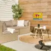 Glazen - Cocktail - Citroen - Kers tuinposter los doek klein -sfeer4