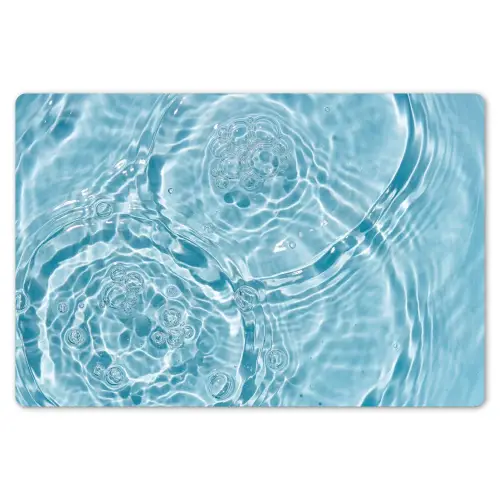 Water - Blauw - bubbels Placemat vinyl groot -zzsfeer1_Kitchenyeah-website