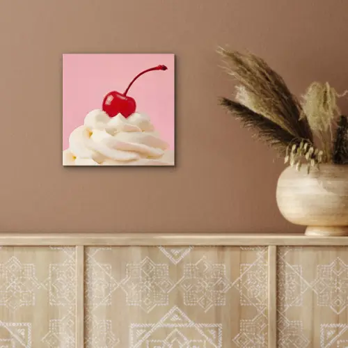 Kers - Slagroom - Roze aluminium wit klein -sfeer4