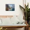 Zeilschip - Zee - Rotsen - Wolken tuinposter los doek klein -sfeer7