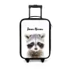 Rachid Racoon Kinderkoffer - Zwart klein -3d