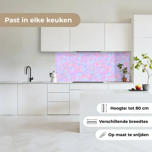 Design - Geometrie - Roze keuken achterwand 2 middel 871 -sfeer4_NL