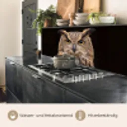 Oehoe - Uil - Portret - Bruin keuken achterwand 2 middel -usp_DE