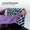 Abstract - Patroon - Blauw Inductie beschemer met haakjes klein 777 -ky-ophangen-nl