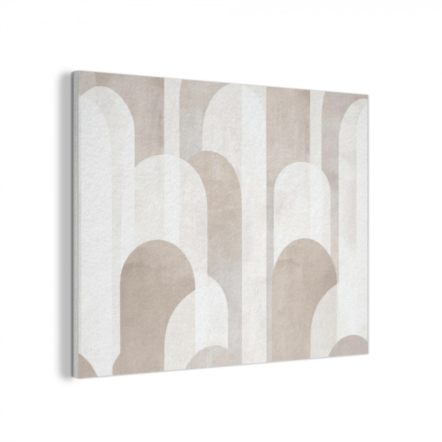 Abstracte bogen - Modern - Beige PET vilt klein -3d