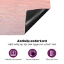 Flamingo - Water - Roze Inductie beschermer vinyl 3mm klein -zzzzzzz-cc-onderkant