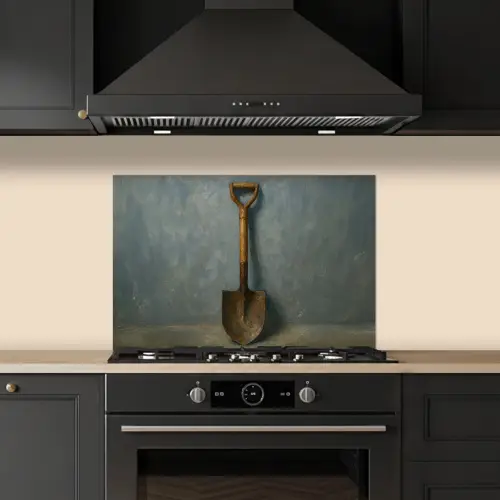 Schep - Gereedschap - Schilderij keuken achterwand spatscherm klein -sfeer1