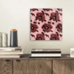 Bloemen - Retro - Rood plexiglas 5mm klein 11 -sfeer1