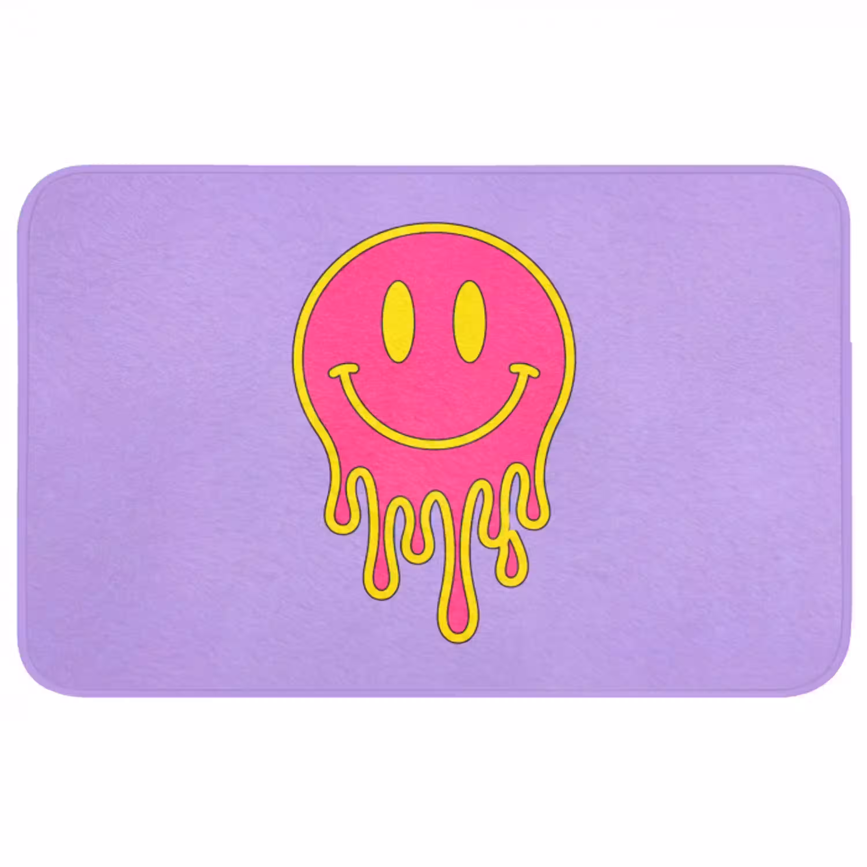 Smiley - Drip - Neon WCmat middel -3d