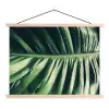 Bladeren - Tropisch - Jungle textielposter latten blank klein -3d