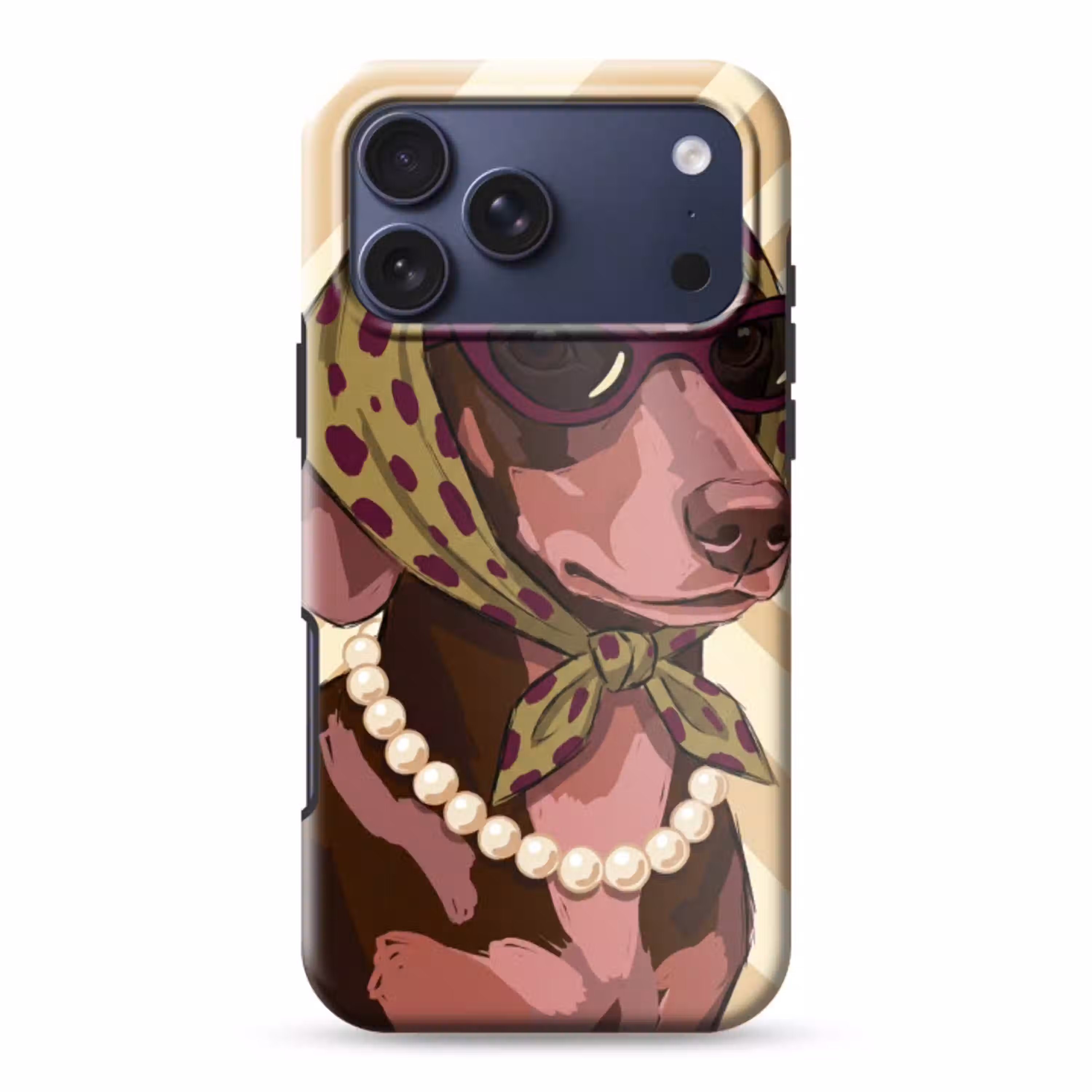 Hond - Zonnebril - Hoofddoek - Dieren - Modern Toughcase MagSafe Apple iPhone 17 Pro Max klein -3d