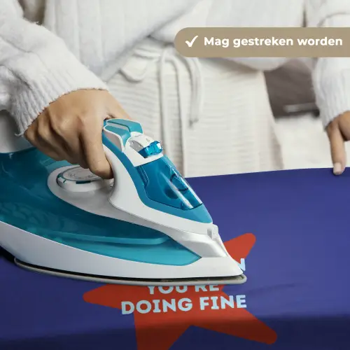 Slow down you're doing fine - Ster - Blauw Wandkleed katoen klein -sfeer9