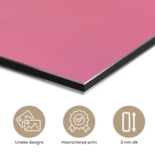Hoorntje - Schepijs - Roze aluminium wit klein -closeup_NL