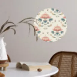 Lotus - Bloemen - Roze Wandcirkel behangsticker klein 186 -sfeer3