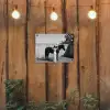 Vrouw - Paard - Artistiek tuinposter los doek klein -sfeer1