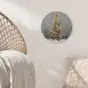 Kerstboom - Cadeaus - Rood - Goud Akoestische PET Vilt - Rond klein -sfeer4