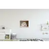 Lelies - Eieren - Pasen textielposter latten blank klein -kinderkamer