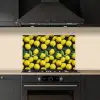 Gele - Citroenen - Druppels - Fruit keuken achterwand spatscherm klein 900 -sfeer1