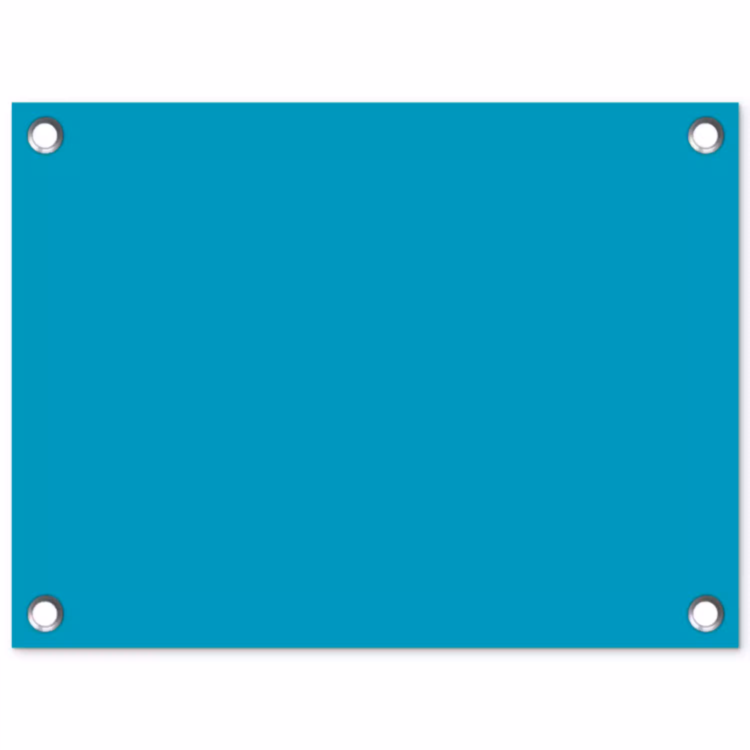 Deep - Turquoise - Turkoois tuinposter los doek klein 239 -3d