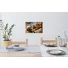 Kat - Kerst - Winter - Dier Muursticker klein -eettafel