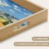 Landschap - Strobalen - Bergen - Wolken Dienblad Rechthoek middel -USP_HandgreepNL