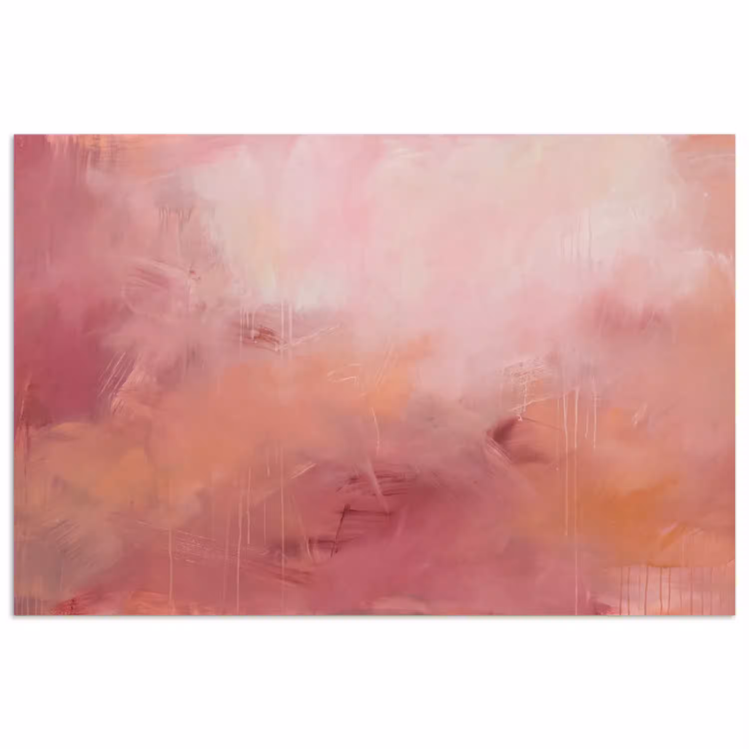 Kunst - Vloeiend - Pastel - Abstract poster papier klein -3d