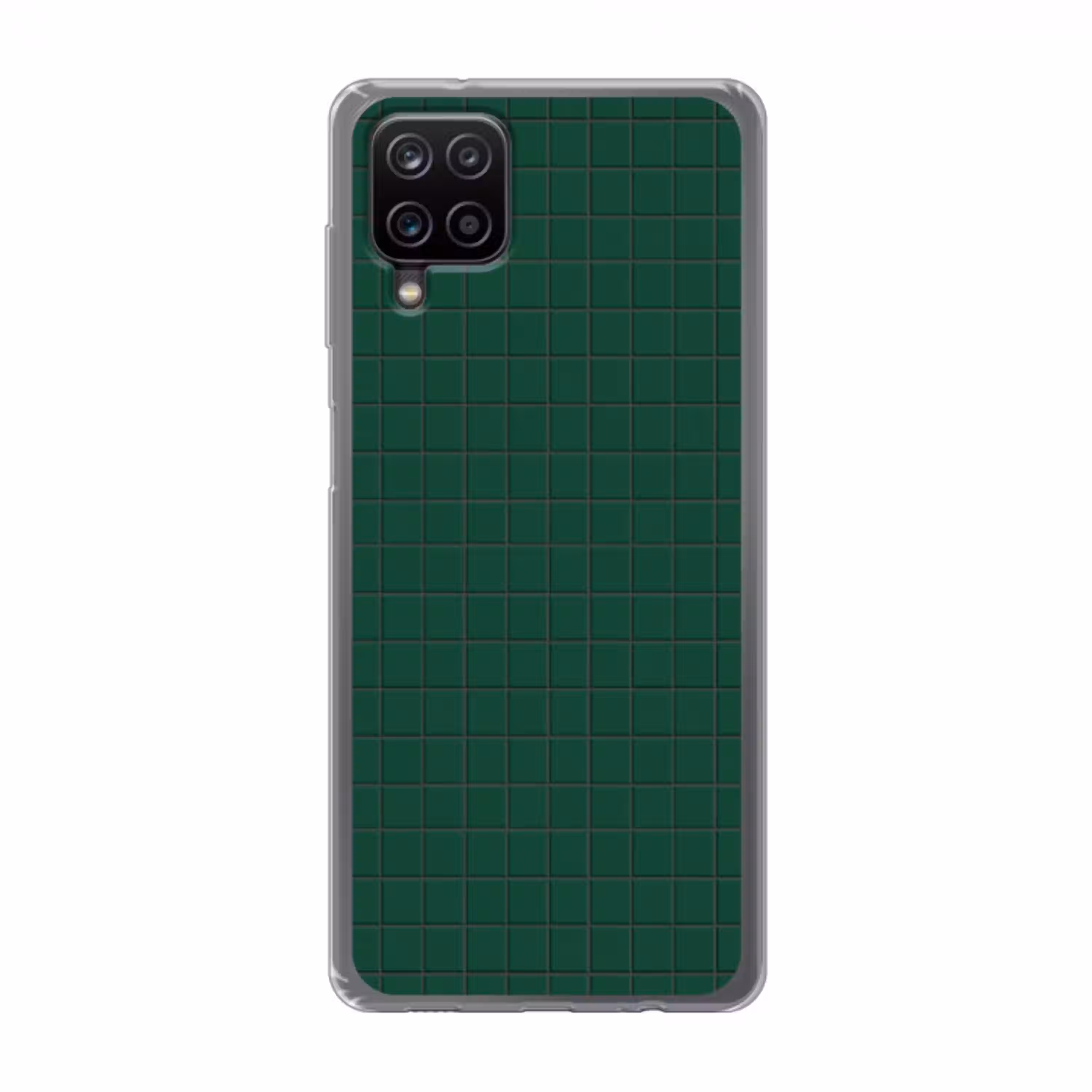 Patroon - Tegels - Dennen - Groen Telefoonhoesje Samsung Galaxy A12 klein 372 -3d