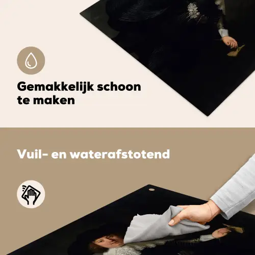Het huwelijksportret van Marten Soolmans - Rembrandt van Rijn Inductie beschemer met haakjes middel -ky-schoon-nl