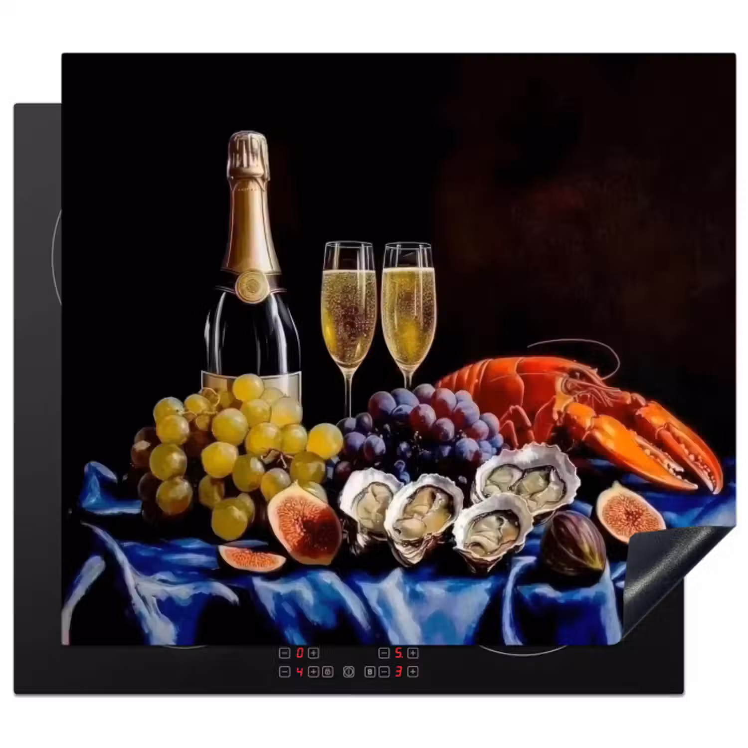 Inductie beschermer - Champagne - Luxe - Oesters