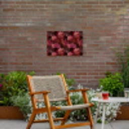 Koraal - Textuur - Kleurrijk Tuinposter op houten frame 2 cm dik klein 845 -sfeer3