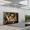 Wereldkaart - Specerijen - Kleurrijk keuken achterwand spatscherm klein -3d_schuin
