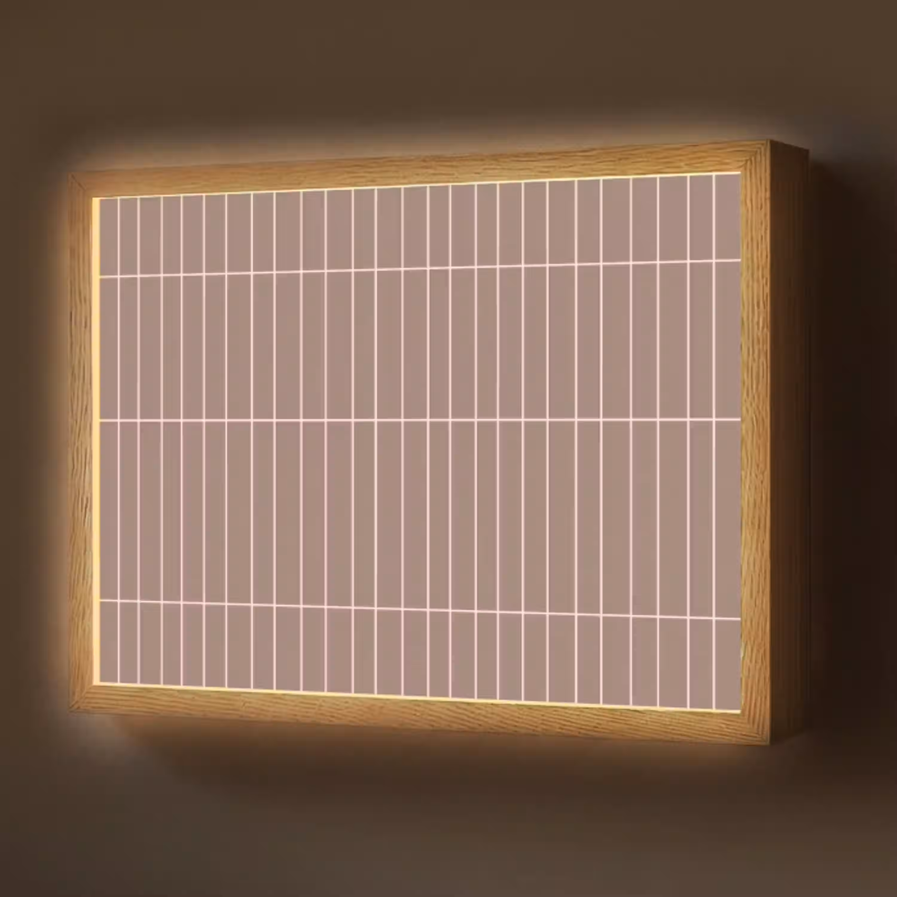 Verticaal - Wandtegel - Terracotta Light Box met batterij (Wandlamp) middel 907 -z3d_website