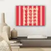 Strepen - Rood - Try again canvas 2cm klein -sfeer6