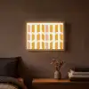 Geometrisch - Patroon - Geel - Roze Light Box met batterij (Wandlamp) middel 907 -sfeer4