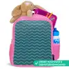 Zee - Dieren - Donkerblauw - Golf Kinderrugzak - Roze middel 863 -inhoud_NL