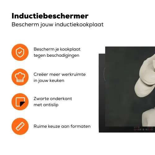 Modern - Vrouw - Hoed Inductie beschermer vinyl 3mm klein -zzzzzzz-td-ups